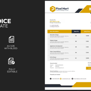 Monthly Recurring Invoice Template
